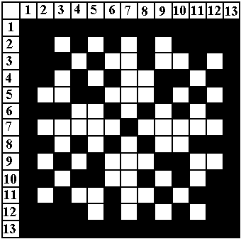square 13 x 13